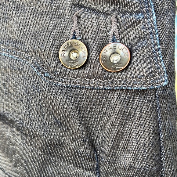 Parasuco Men’s Dark Wash Wide Leg Cargo Jeans. Sz 38 Large Flap Pockets. - Picture 5 of 11